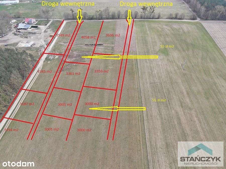 Działka 1356 m2 Rolno - Budowlana - Blisko Jezioro-1