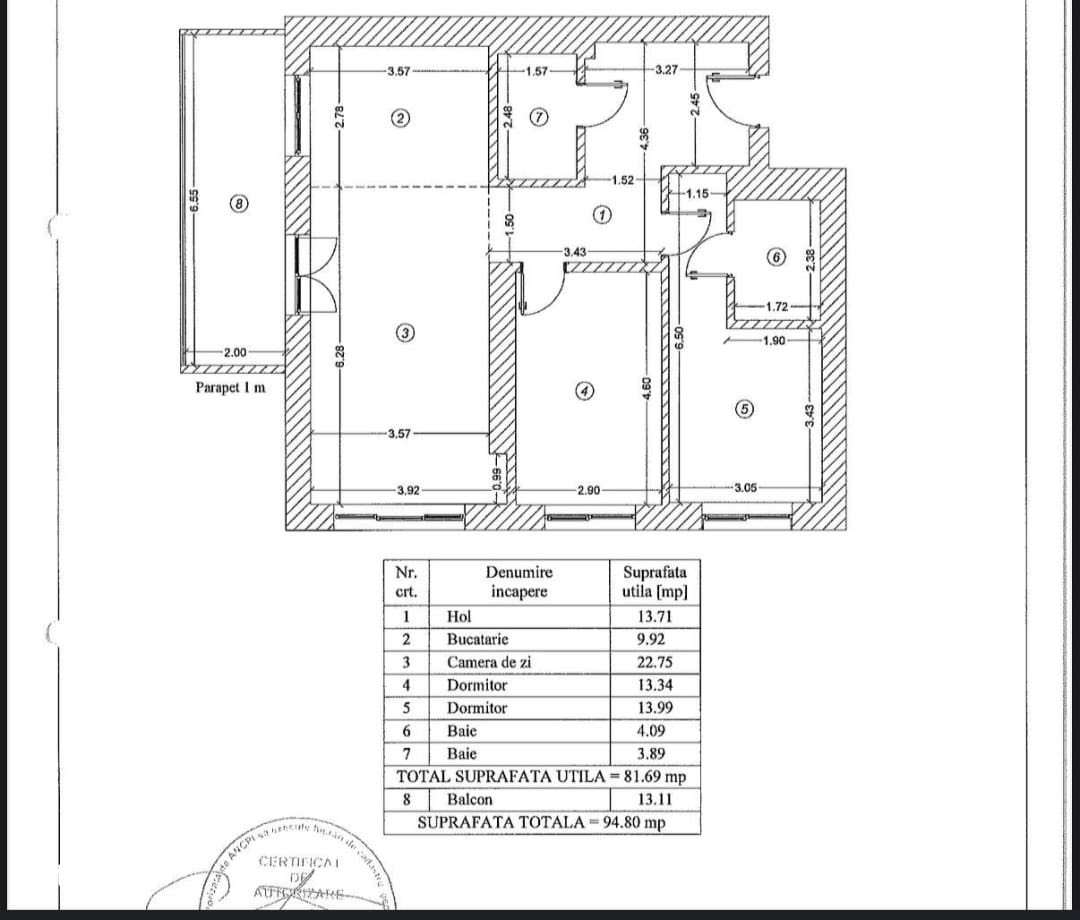 Apartament 3 camere, 95 mp, mobilat/utilat | Domenii – Herăstrău-7