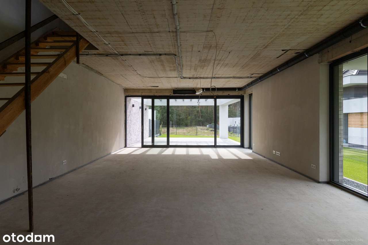 Nowoczesny dom w zabudowie bliźniaczej - 172 m², działka 6 ar-6