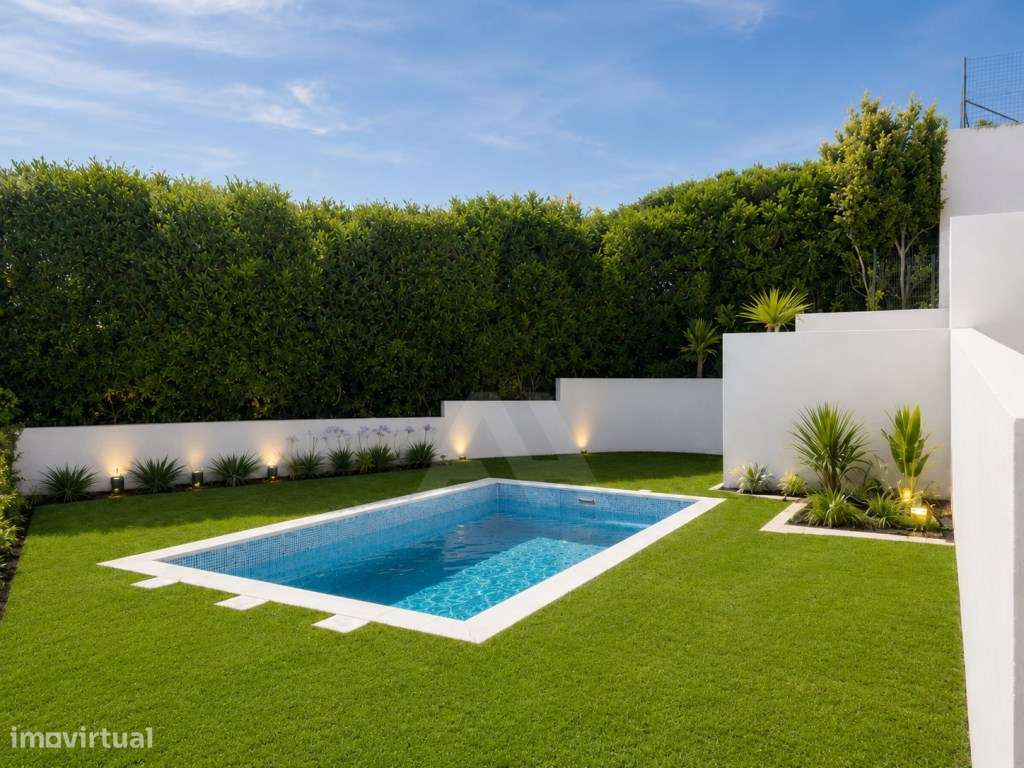 Moradia T5 na Amoreira com vista mar, piscina e jardim privativo-45