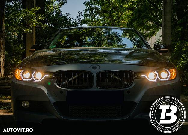 Faruri LED Angel Eyes compatibile cu BMW Seria 3 F30 F31 - 16
