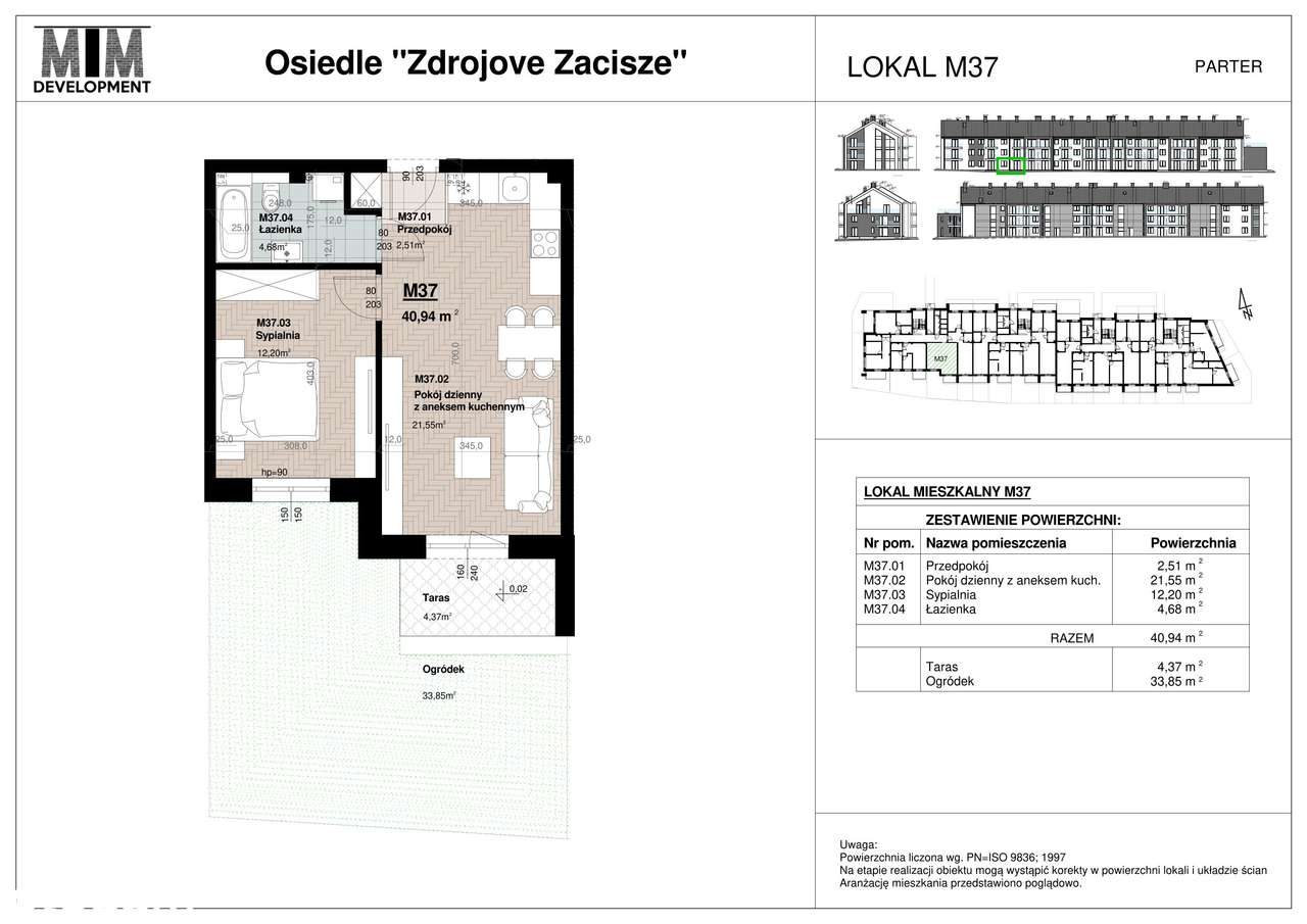 Osiedle Zdrojove Zacisze Busko-Zdrój | Mieszkanie AM37 - 40,94 m2 - Pełny obrazek: 2/7