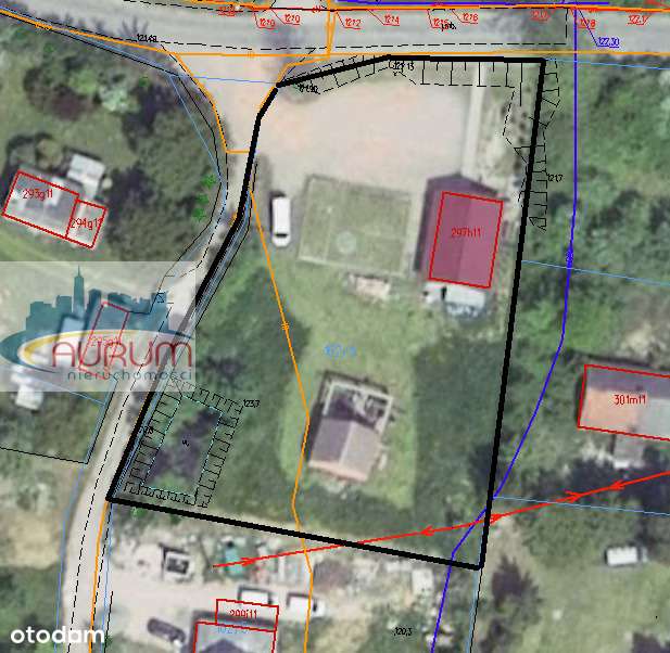 Rozpoczęta budowa, sklep, budynek gospodarczy.-0