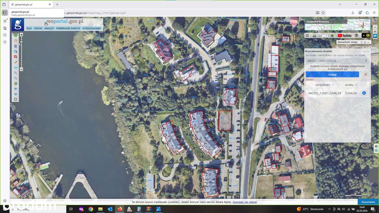Syndyk sprzeda działki budowlane nad jeziorem w Brodnicy - przetarg
