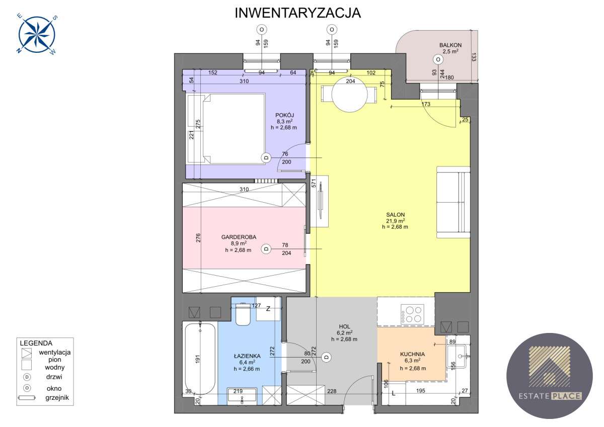 2 Pok | Balkon | Klima | Fabryka Norblina | Metro-12