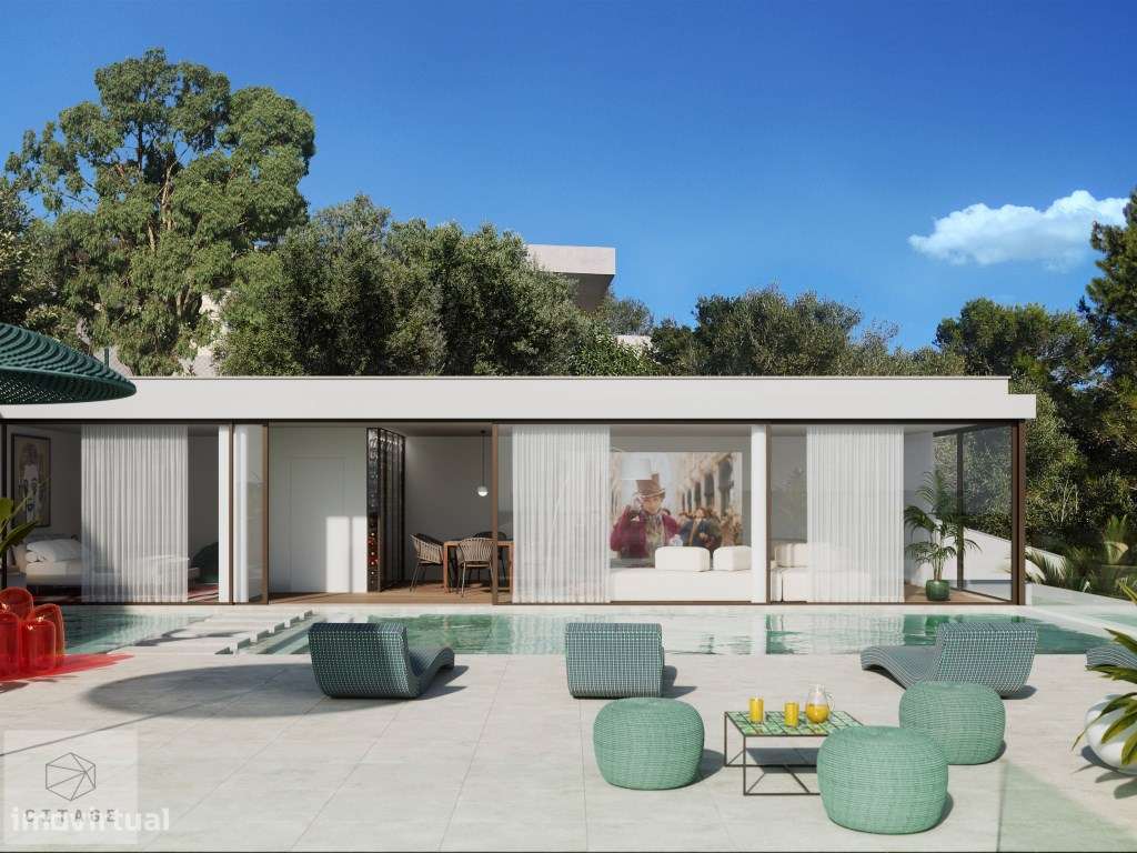 Moradia T4 com piscina e jardim-15