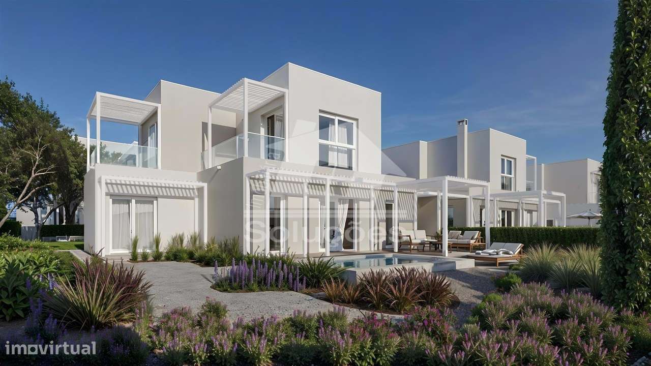 Moradia geminada T2+1 quartos com piscina privada no Silves Golf Resor - Grande imagem: 5/12