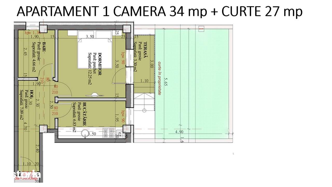 Apartament cu 1 camera 34mp 48800E Lunca Cetatuii Predare aprilie 2026-1