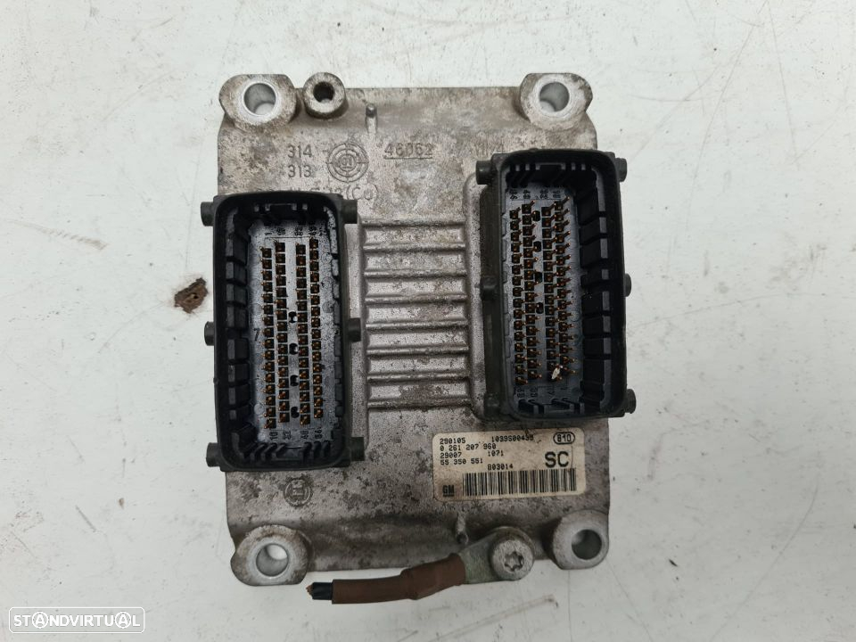 OPEL CORSA C Z10XE ECU | CENTRALINA - BOSCH | Ref: GM 55 350 551 - 0 261 207 960; - 2