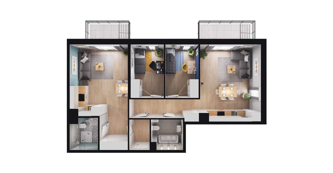 Medyków 32 | mieszkanie 4-pok. | 55 - Pełny obrazek: 3/8