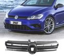 GRELHA FRONTAL PARA VOLKSWAGEN VW GOLF 7.5 17-20 ACC LOOK R PRETO CROMADO - 1