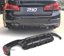 DIFUSOR TRASEIRO PARA BMW G30 G31 LOOK M5 PRETO BRILHANTE - 1