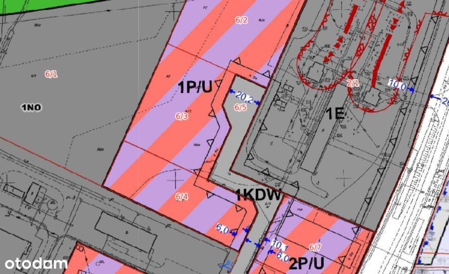 Działka - teren obiektów produkcyjnych