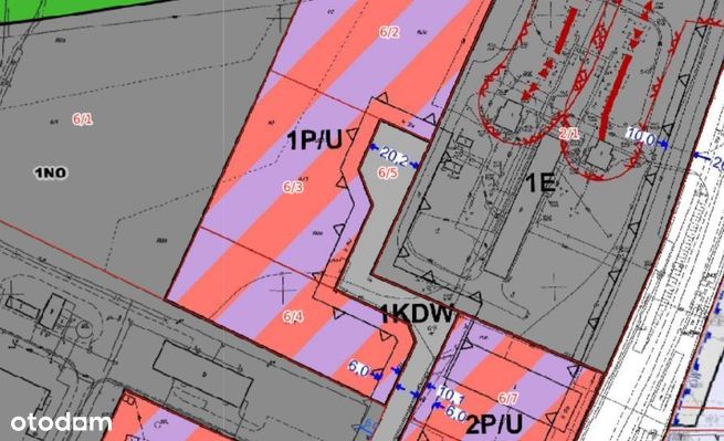 Działka - teren obiektów produkcyjnych