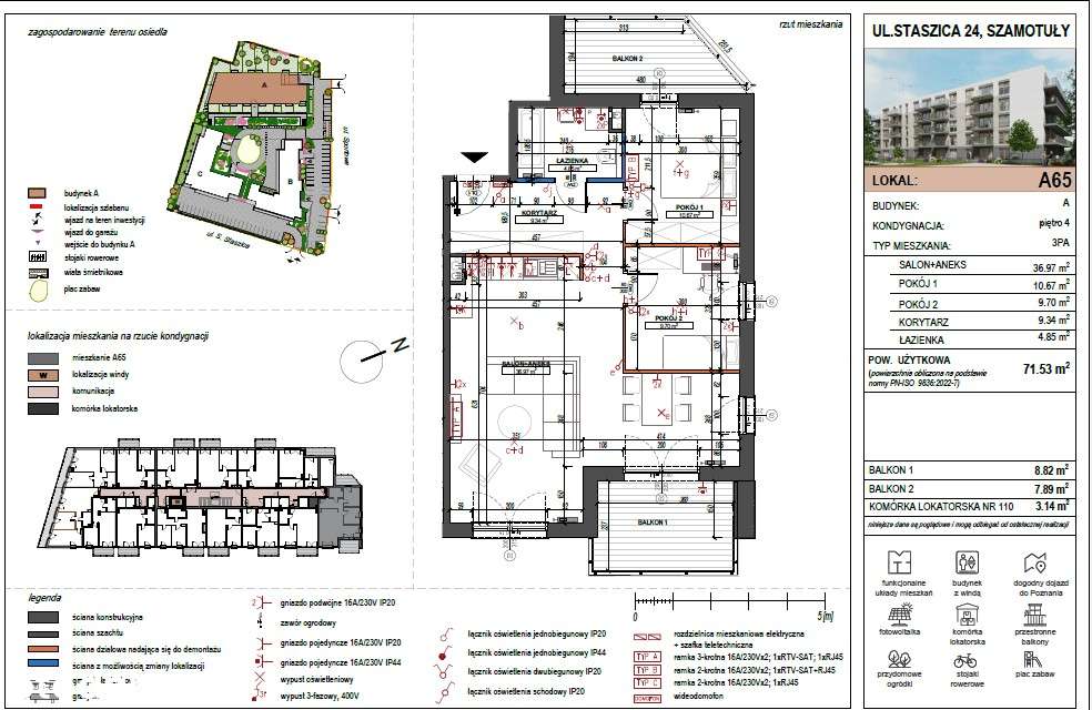 3 pokojowe mieszkanie z dwoma balkonami bezpośrednio od dewelopera-7