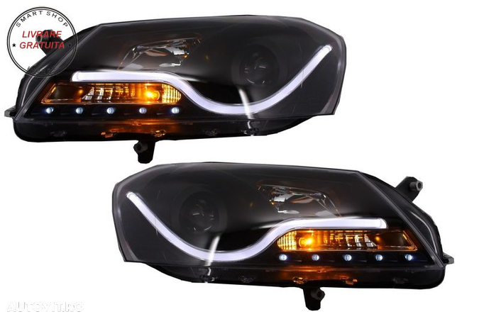 Faruri LED DRL VW Passat B7 (10.2010-10.2014) Negru- livrare gratuita - 4