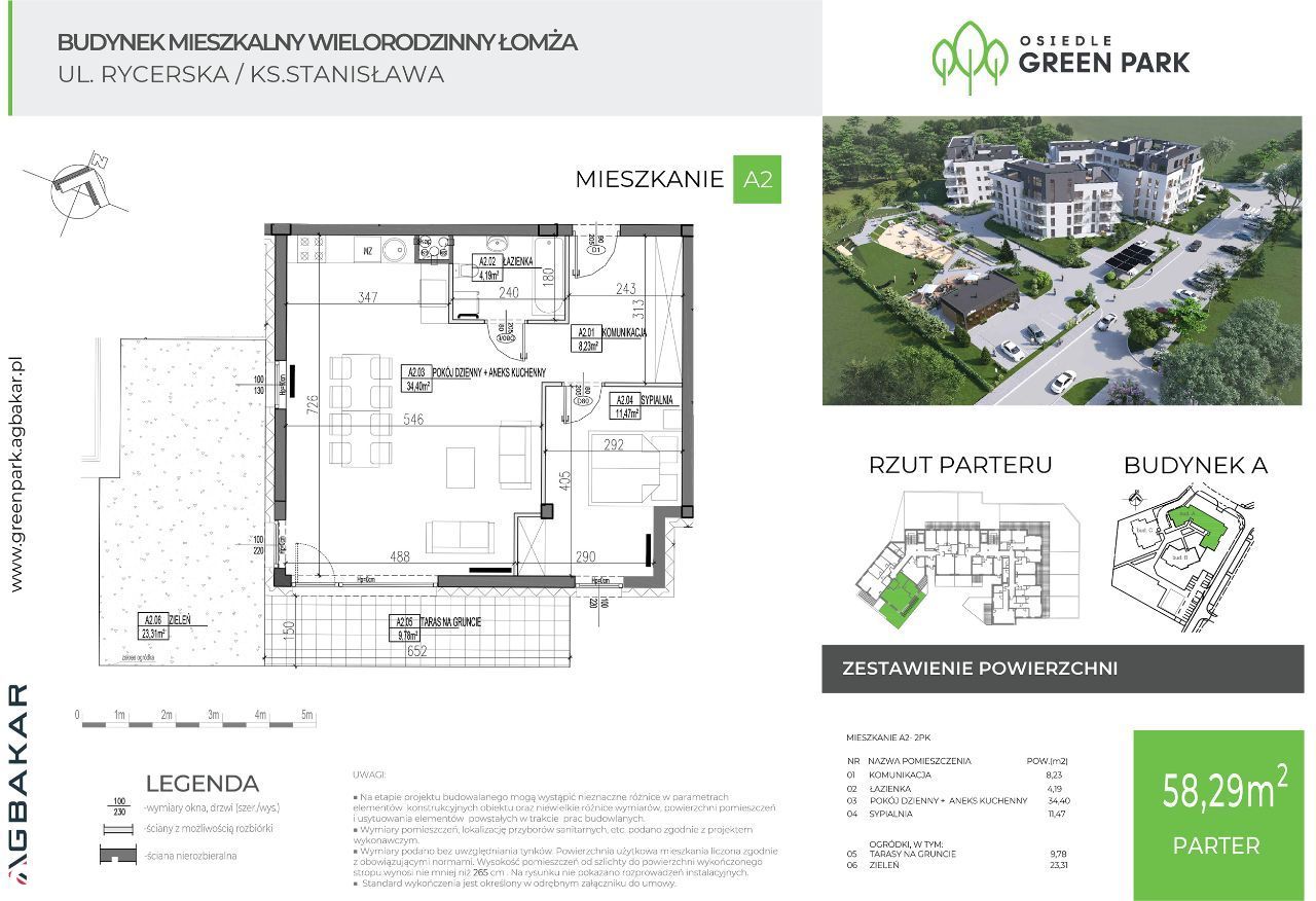 GREEN PARK A2 Łomża ul. Rycerska/ Ks. Stanisława