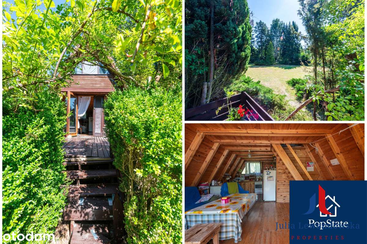 Działka budowlana z domkiem letniskowym-16