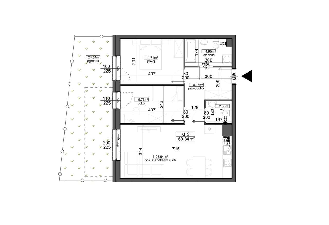 Mahonia Premium | mieszkanie 3-pok. | 45 - Pełny obrazek: 2/8