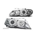 FARÓIS ANGEL EYES PARA BMW E46 LIMOUSINE TOURING 01-05 CROMADO - 2