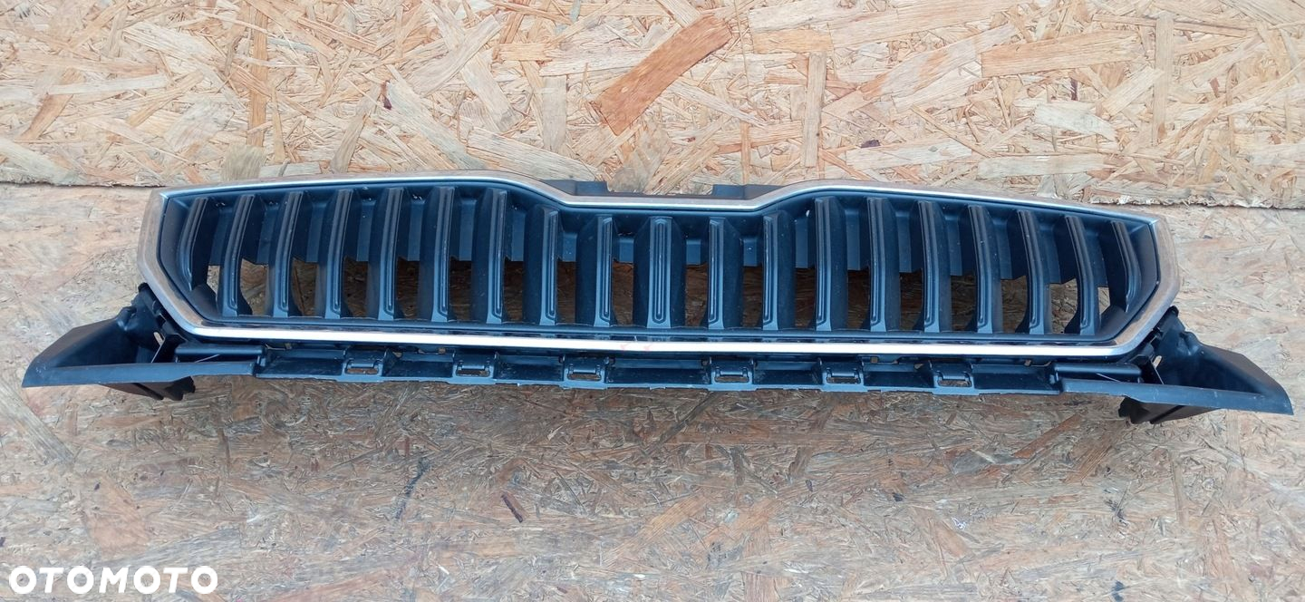 SKODA FABIA III LIFT 15- ATRAPA GRILL KRATKA ZDERZAKA PRZÓD CHROM 6V0853653 - 8