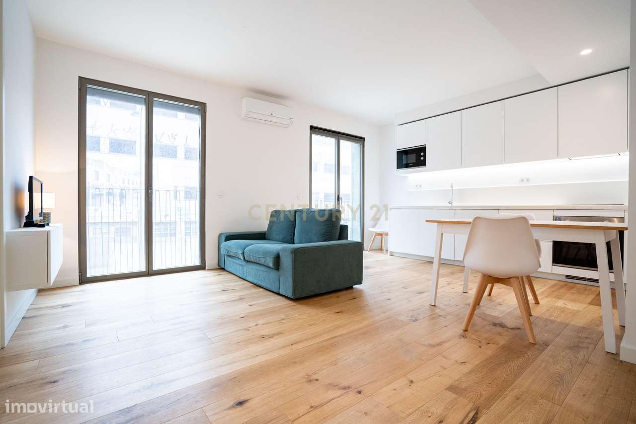 Apartamento T1 Novo | Edifício Turquesa | Algés, Dafundo-1