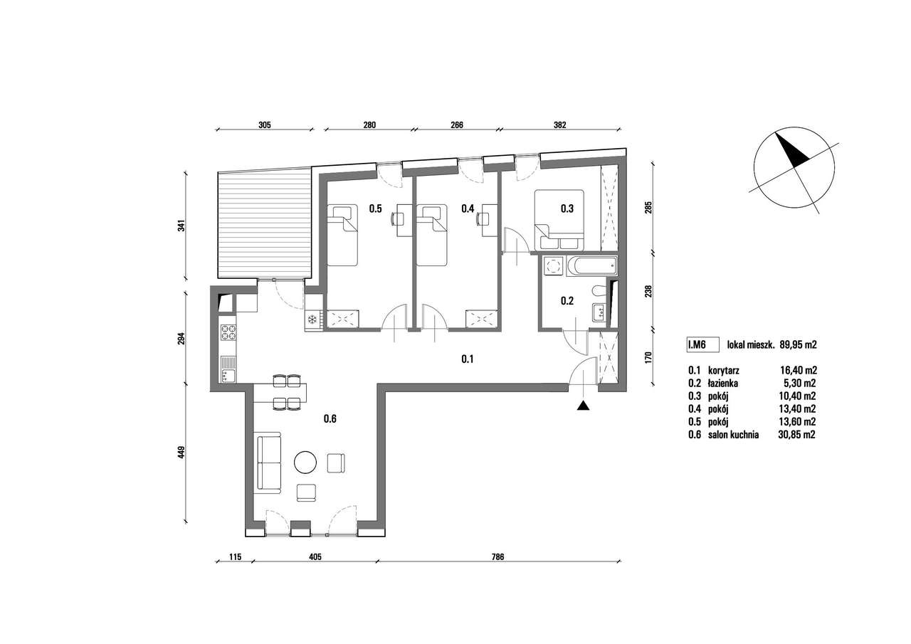 Westerplatte 5a | mieszkanie 4-pok. | I.M6 - Pełny obrazek: 2/9
