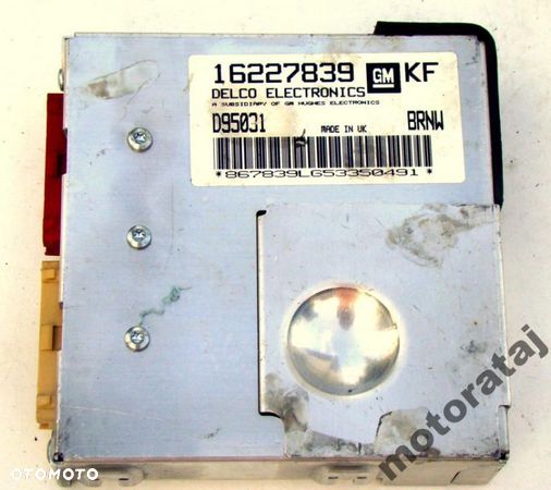 KOMPUTER OPEL TIGRA 16227839 KF D95031 BRNW - 1