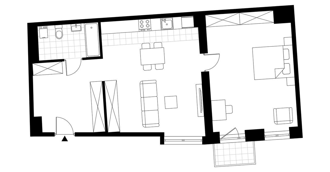 2-pokojowe mieszkanie 67m2 + balkon - Pełny obrazek: 4/9