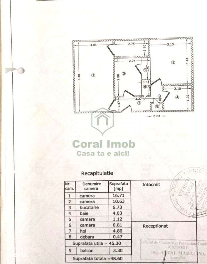 Vanzare ap 2 camere dec, mobilat, utilat, bloc 1982, Zona Tei - Imagine principală: 2/15