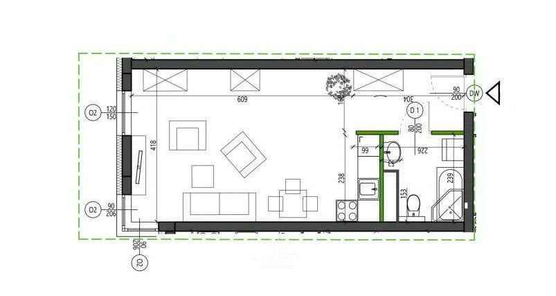 Świeżo Wykończone Mieszkanie 1 pokojowe Ruczaj.-7