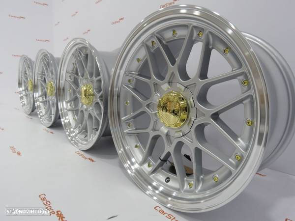 Jantes Haxer HX025 18 " 8 et 30 + 9 et 35 5x120 + 5x112 Cinza+ aba polida - 5