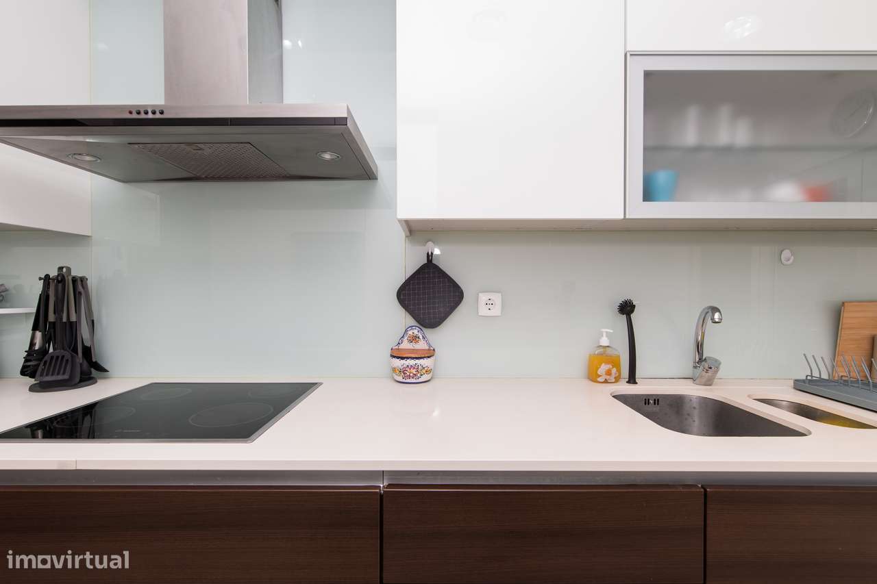 Apartamento T2 logradouro piscina vista mar e vila Sesimbra-21