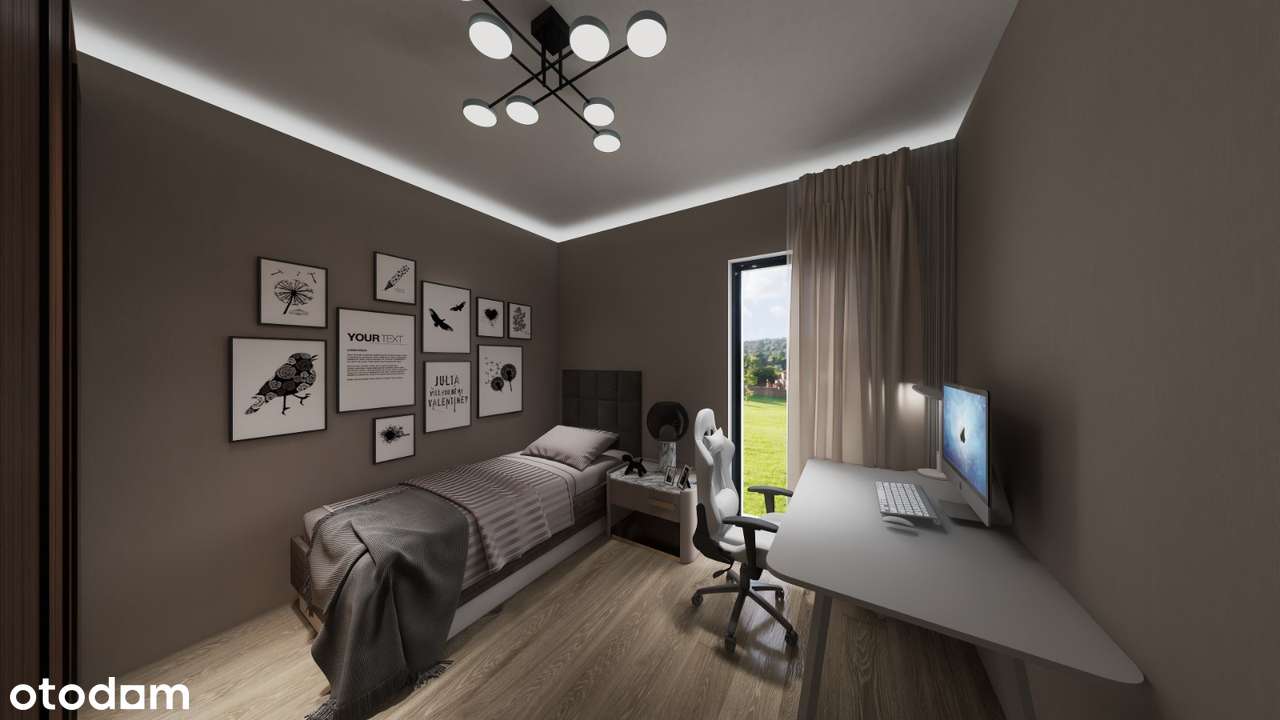 Bliźniak 104 m², stan surowy zamknięty, działka 358 m² - Pełny obrazek: 5/8