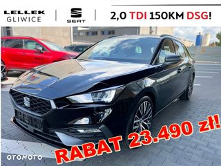 SEAT Leon Sportstourer FR 2.0 TDI 150 KM DSG! Okazja! Bogaty! HAK! Rabat 23 490!