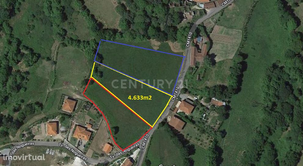 Terreno com 4.633m2 no centro de vieira do Minho para Construção