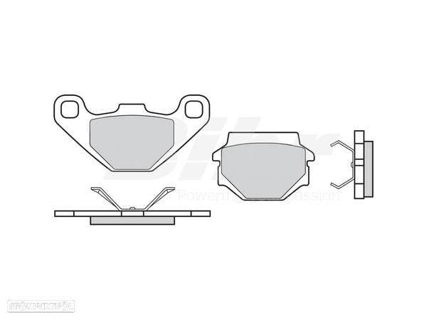 07bb0708 - pastilhas de travão orgânicas brembo 07bb0708 - 1