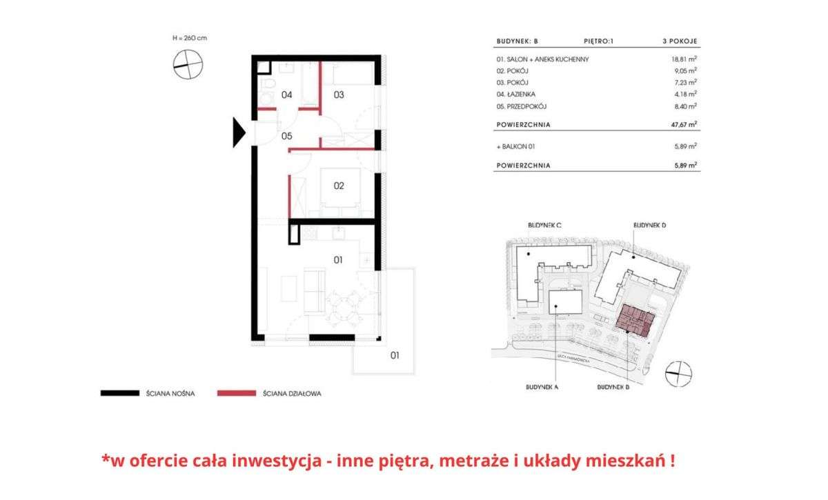 Inne metraże, układy, piętra❗Wejście na budowę❗ - Pełny obrazek: 5/5
