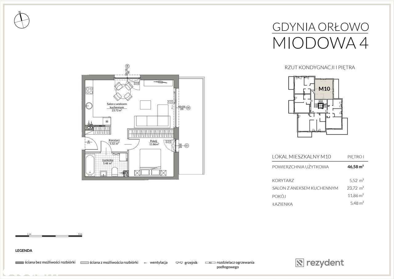 Miodowa 4 | mieszkanie 2-pok. | 10 - Pełny obrazek: 2/7