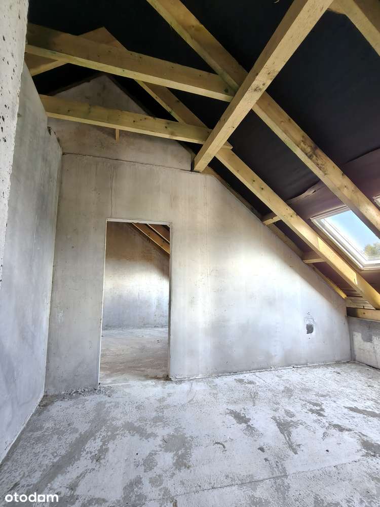 Nowoczesny dom w stanie surowym  z garażem w spokojnej okolicy-14