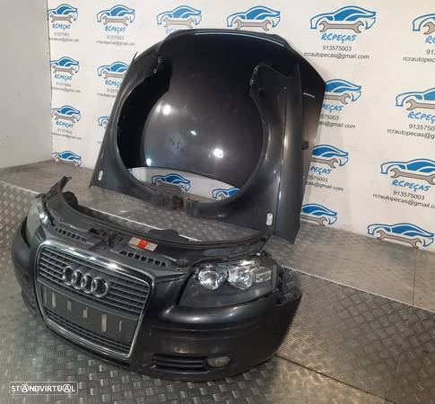 FRENTE COMPLETA AUDI A3 8P 8P1 FASE II 2 CAPOT PARACHOQUES GUARDA-LAMAS OTICAS RADIADOR VENTILADOR FRENTE FIBRA REFORÇO - 2