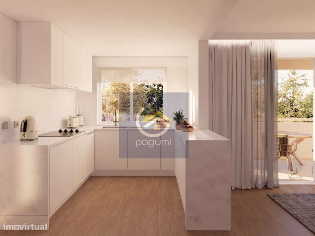 Apartamento T2 Varanda, Piscina e Jardim em Condomínio Exclusivo - Grande imagem: 3/22