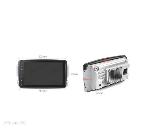 AUTO RÁDIO GPS ANDROID 12 PARA MERCEDES W168 C W203 CLK W209 G W463 VITO VIANO W639 - 3