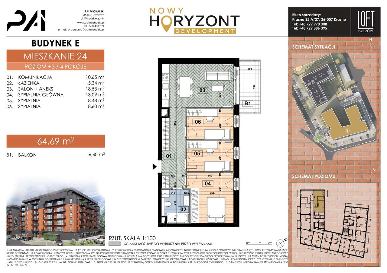 Loft Rzeszów 4 pokoje z balkonem - Pełny obrazek: 2/18