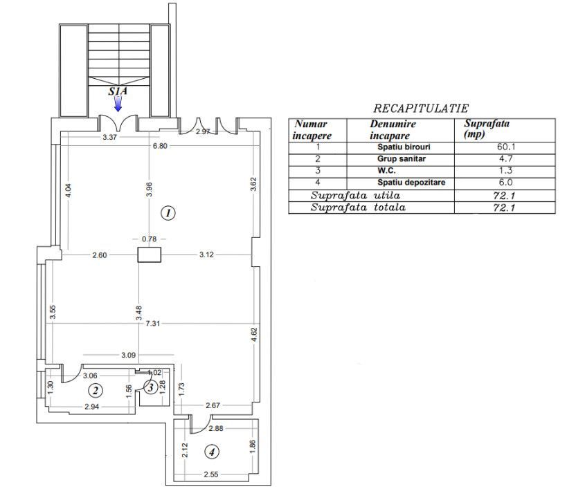 Spatiu Comercial Brancoveanu Parter Bloc Nou parcare subterana inclusa