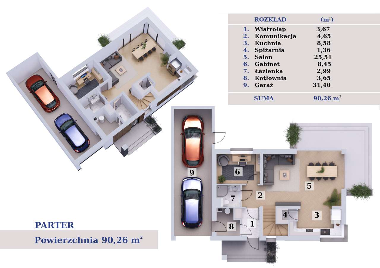 Nowy dom 5-pokoi z garażem 2-stanowiskowym-4