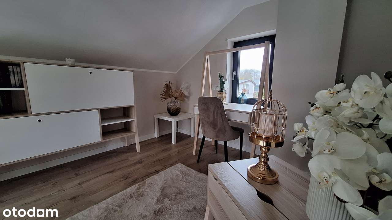 Prawo do działki ROD z przepięknym nowym domem!-14