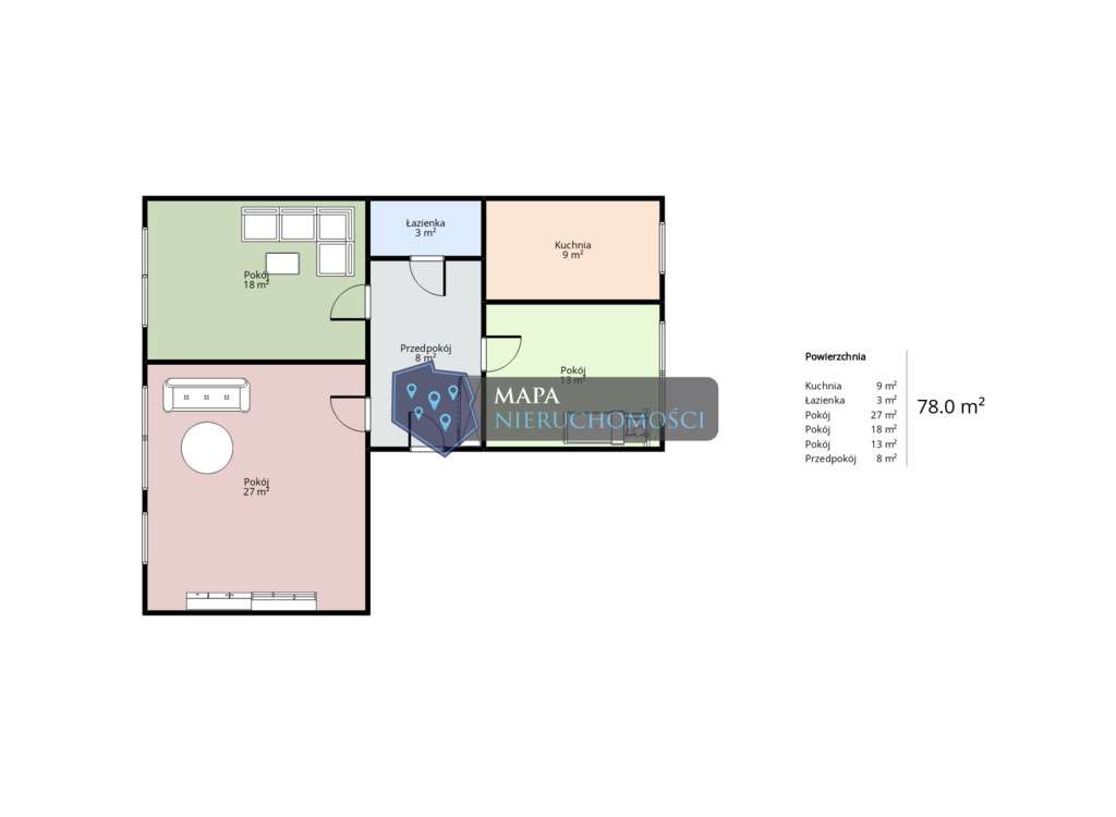 Duże mieszkanie w Centrum z ustawnymi pokojami-12