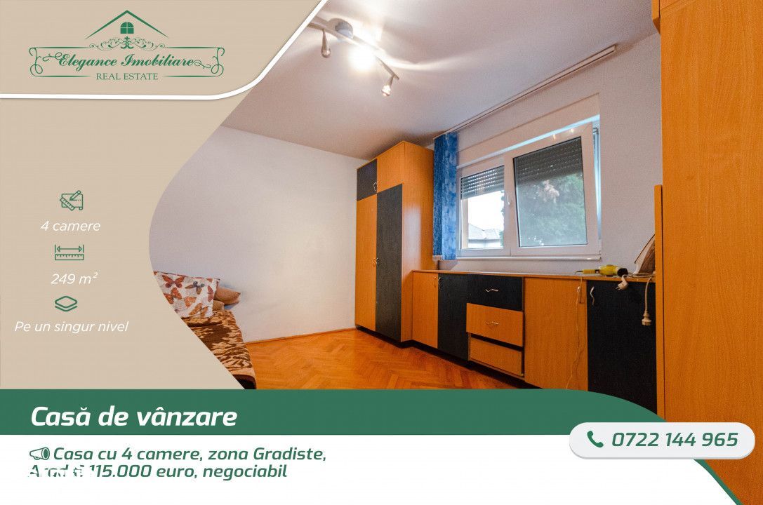 Casa cu 4 camere, zona Gradiste, Arad