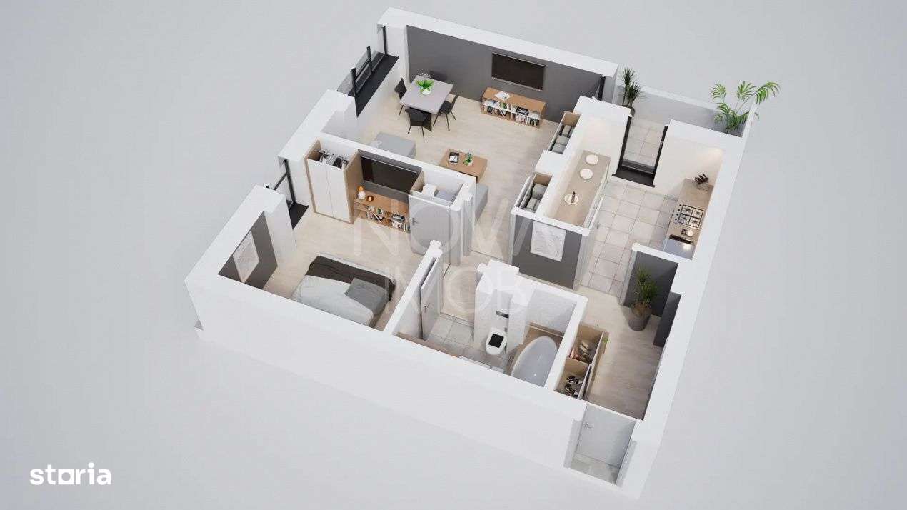 Apartament 2 camere, decomandat, ansamblu nou Calea Surii Mici-7